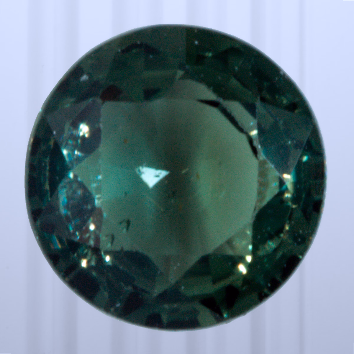 1.15 ct Teal Sapphire, Sri Lanka (Ceylon), Unheated/Untreated, Round Cut, photo 1 of 4