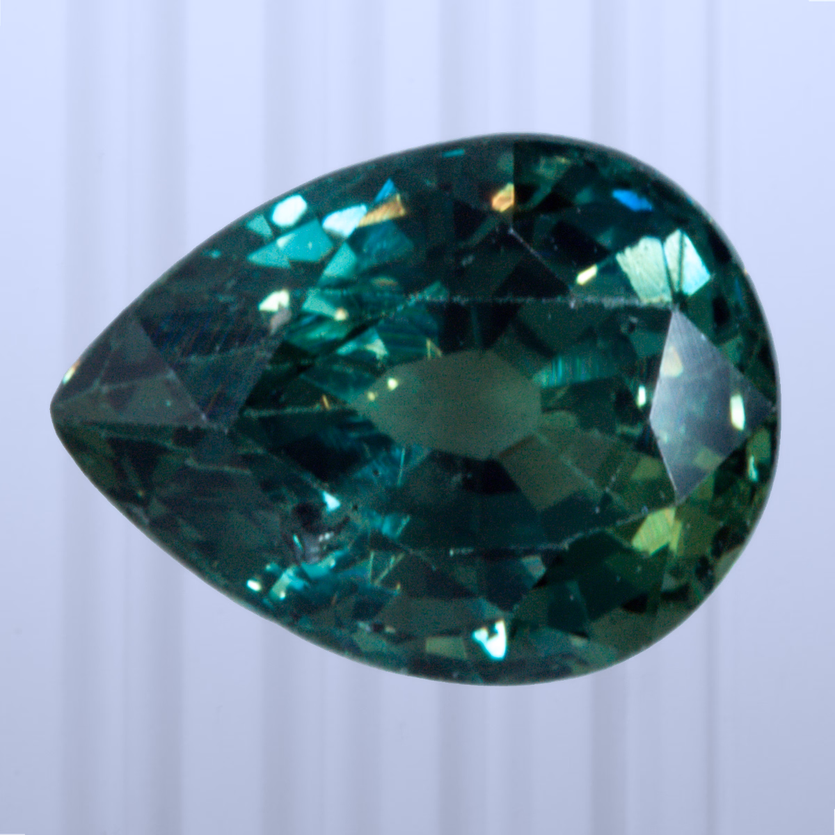1.44 ct Teal Sapphire, Sri Lanka (Ceylon), Heated, Pear Cut, photo 1 of 4