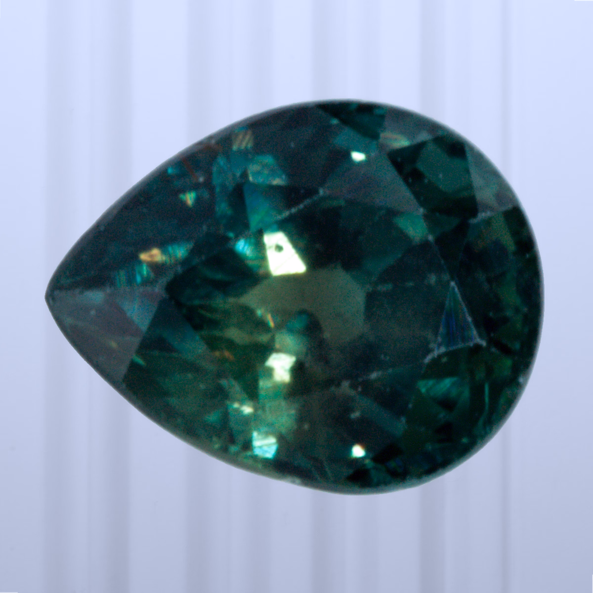 0.98 ct Teal Sapphire, Sri Lanka (Ceylon), Heated, Pear Cut, photo 1 of 4