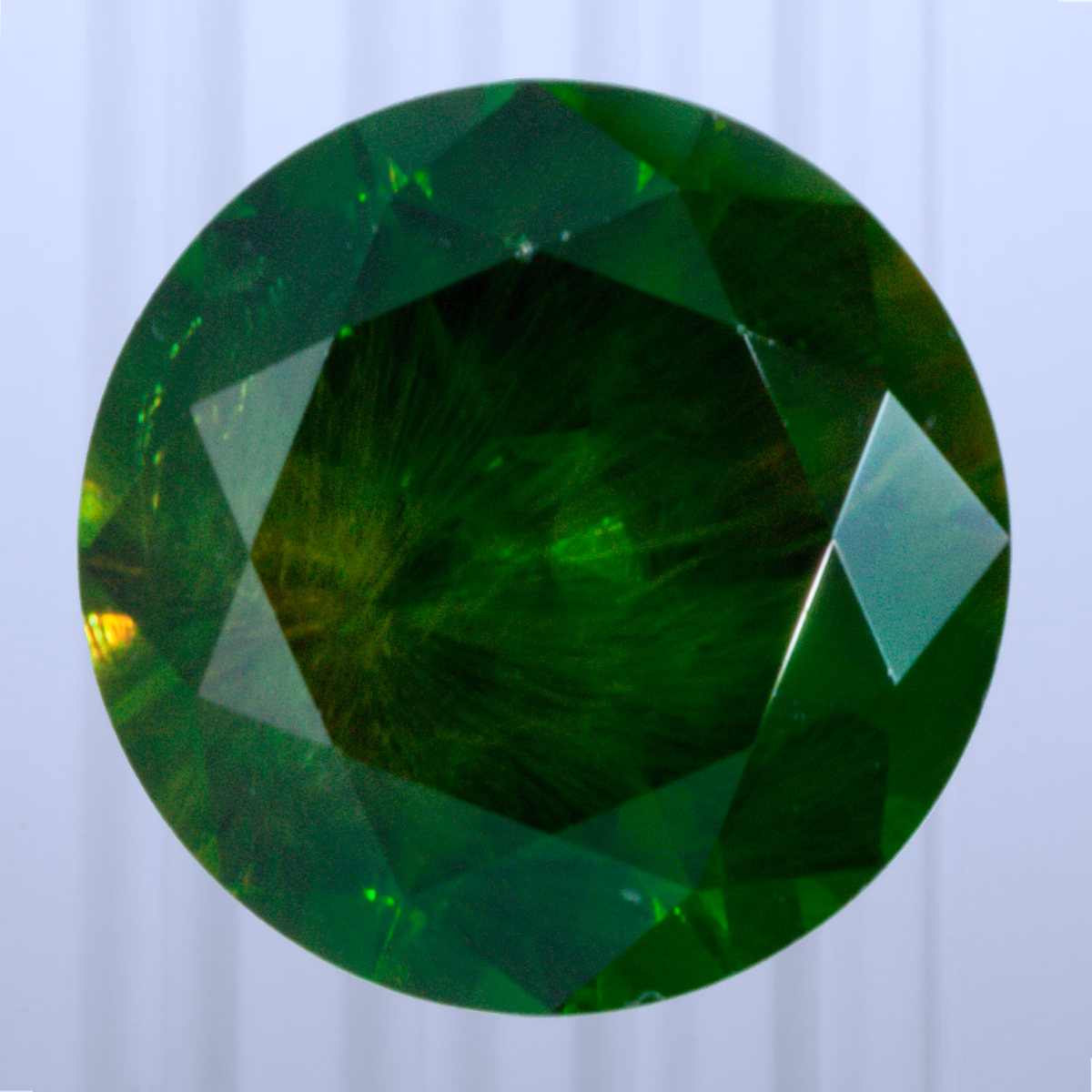 1.38 ct Demantoid, Russia, Unheated/Untreated, Round Cut, photo 1 of 4