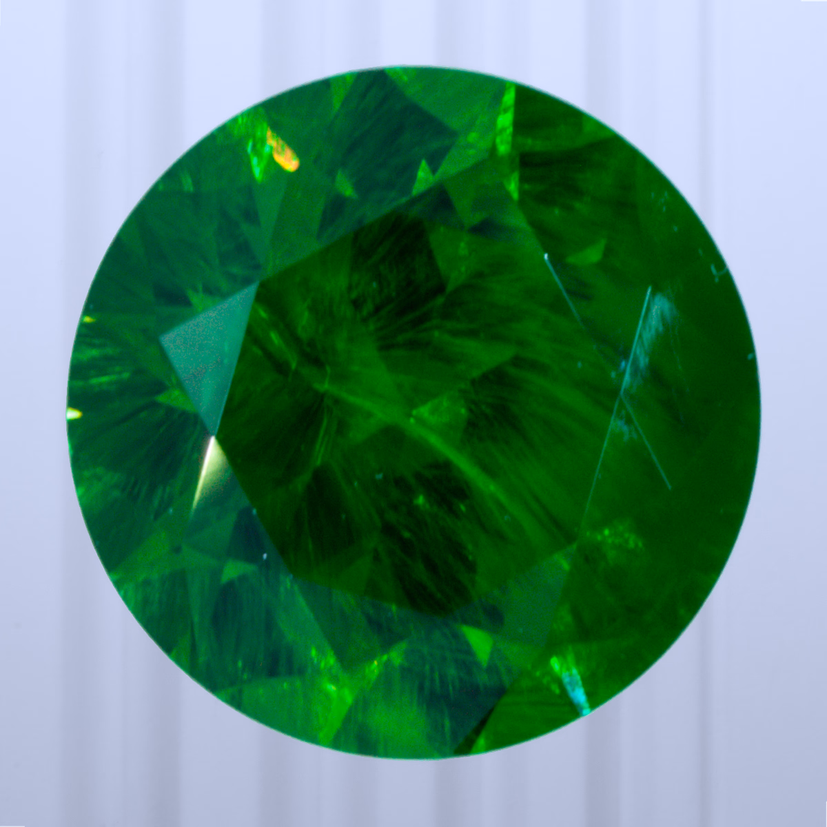 1.36 ct Demantoid, Russia, Unheated/Untreated, Round Cut, photo 1 of 5