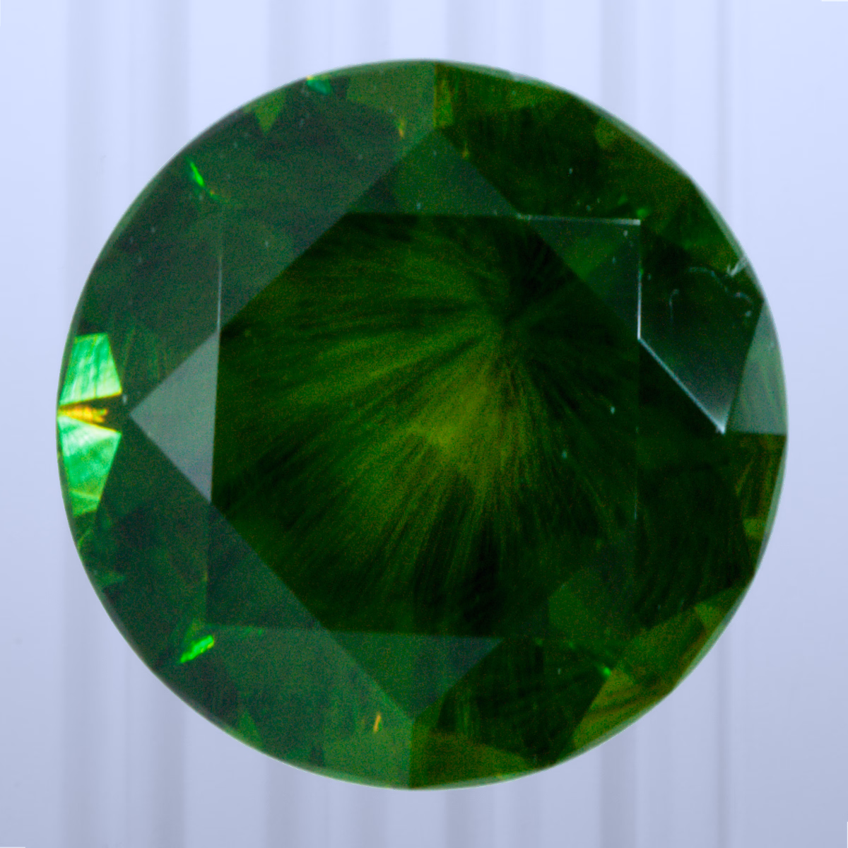 1.47 ct Demantoid, Russia, Unheated/Untreated, Round Cut, photo 1 of 5