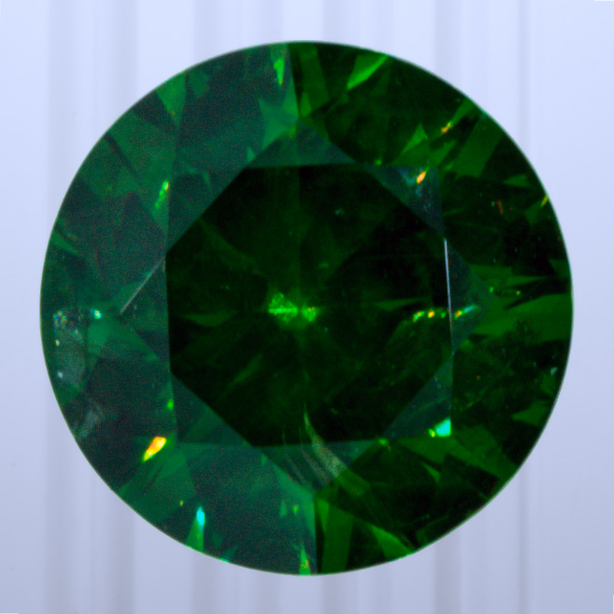 1.40 ct Demantoid, Russia, Unheated/Untreated, Round Cut, photo 1 of 4