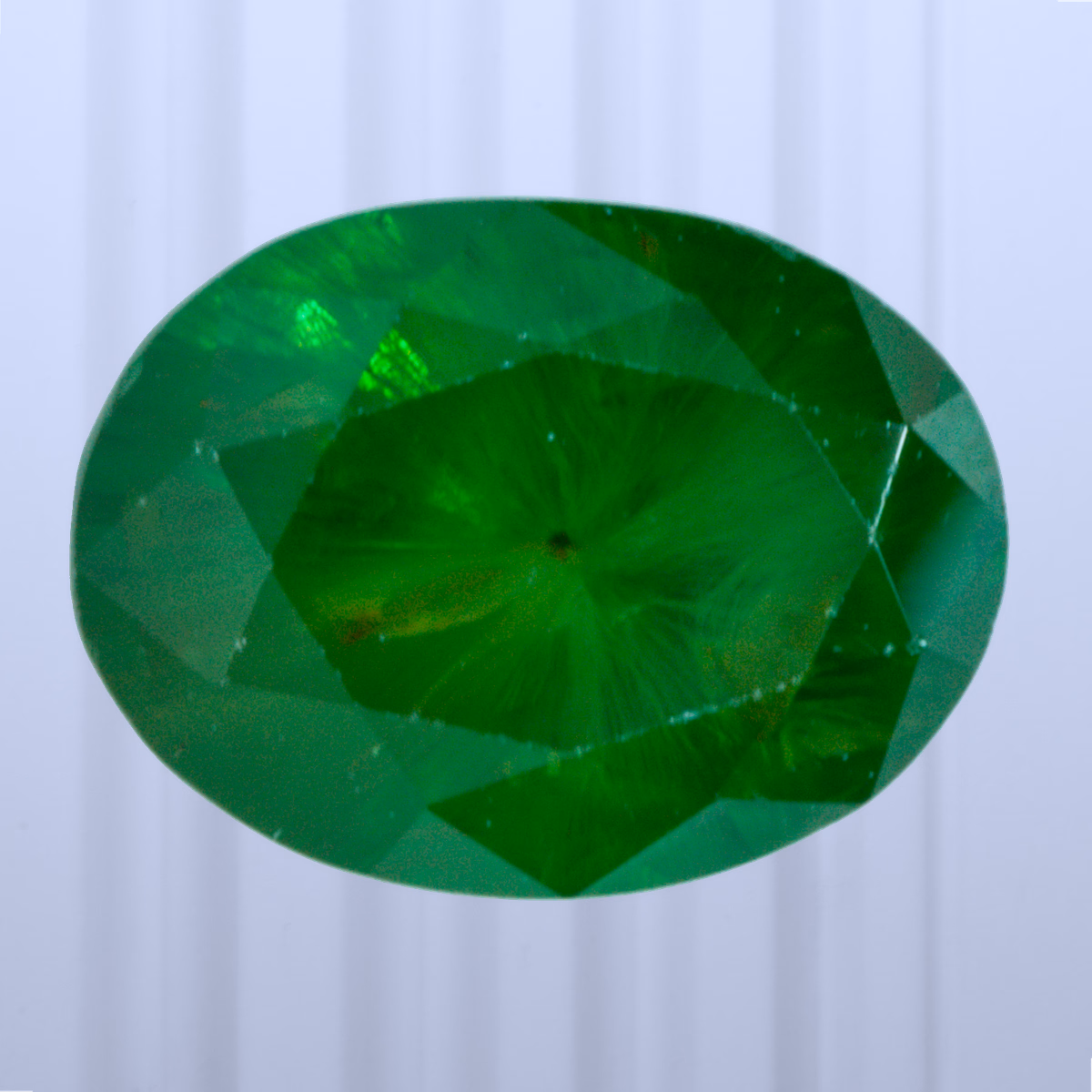 2.03 ct Demantoid, Russia, Unheated/Untreated, Oval Cut, photo 1 of 5
